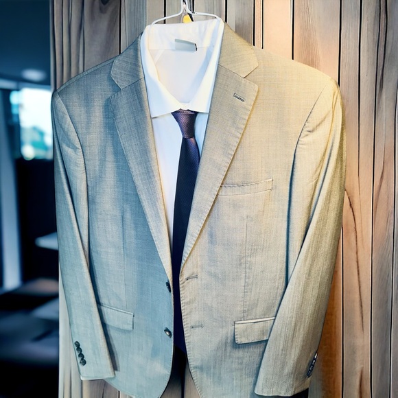 DKNY Men’s Grey Suit SZ 40R Modern Fit - Picture 13 of 16